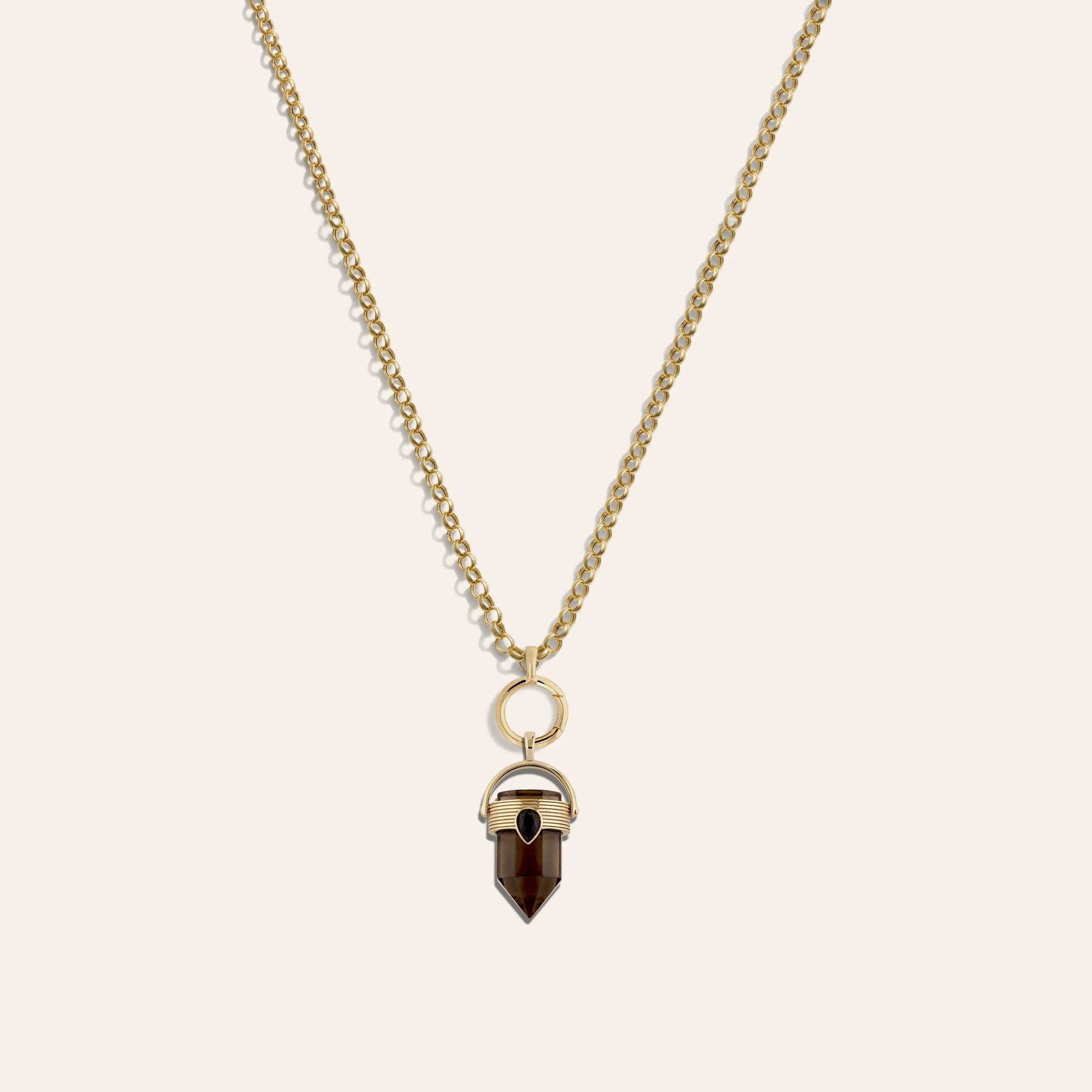 Long Manifestation Crystal Necklace | 14K Yellow Gold Vermeil