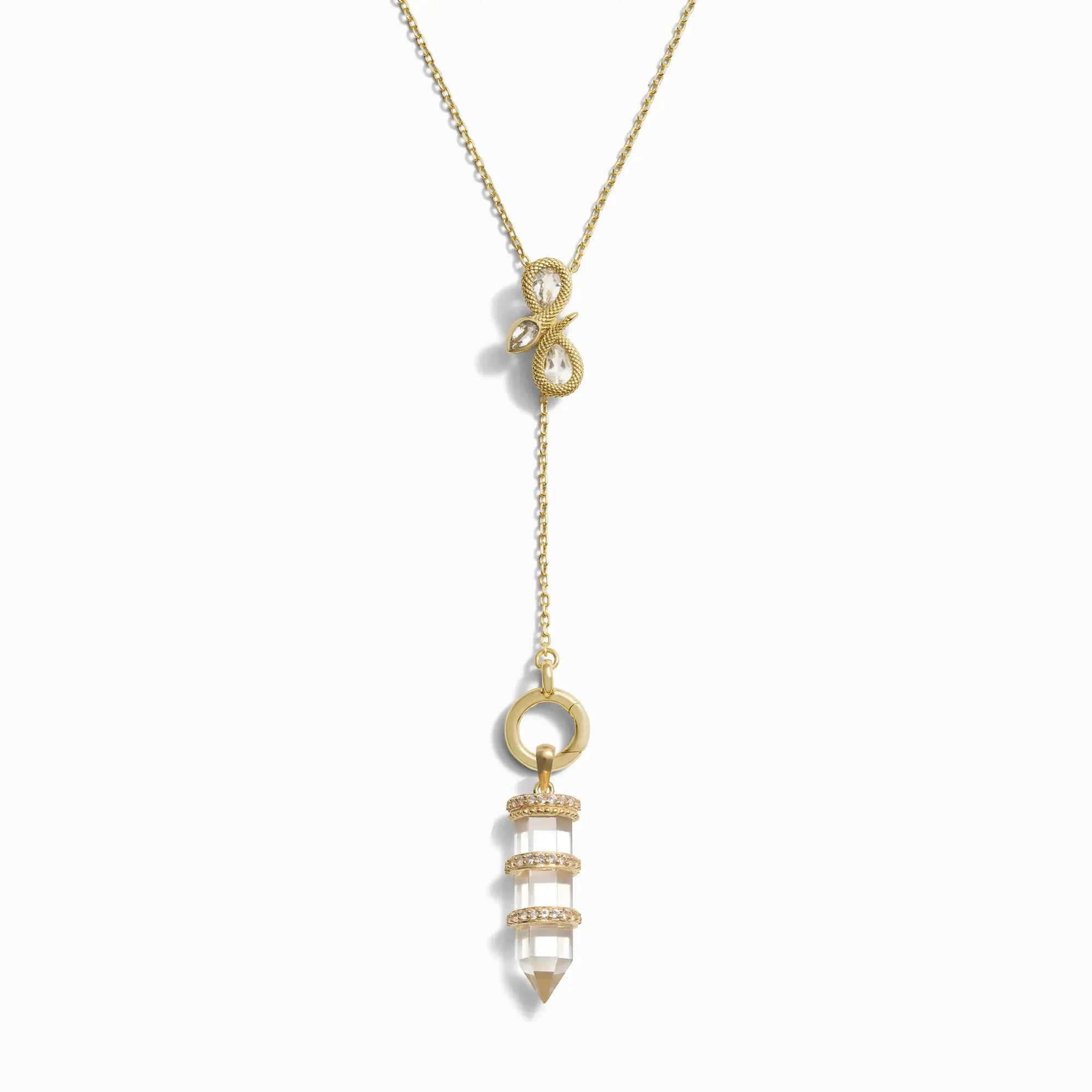 Manifest Infinity Charm Lariat | 14K Yellow Gold Vermeil