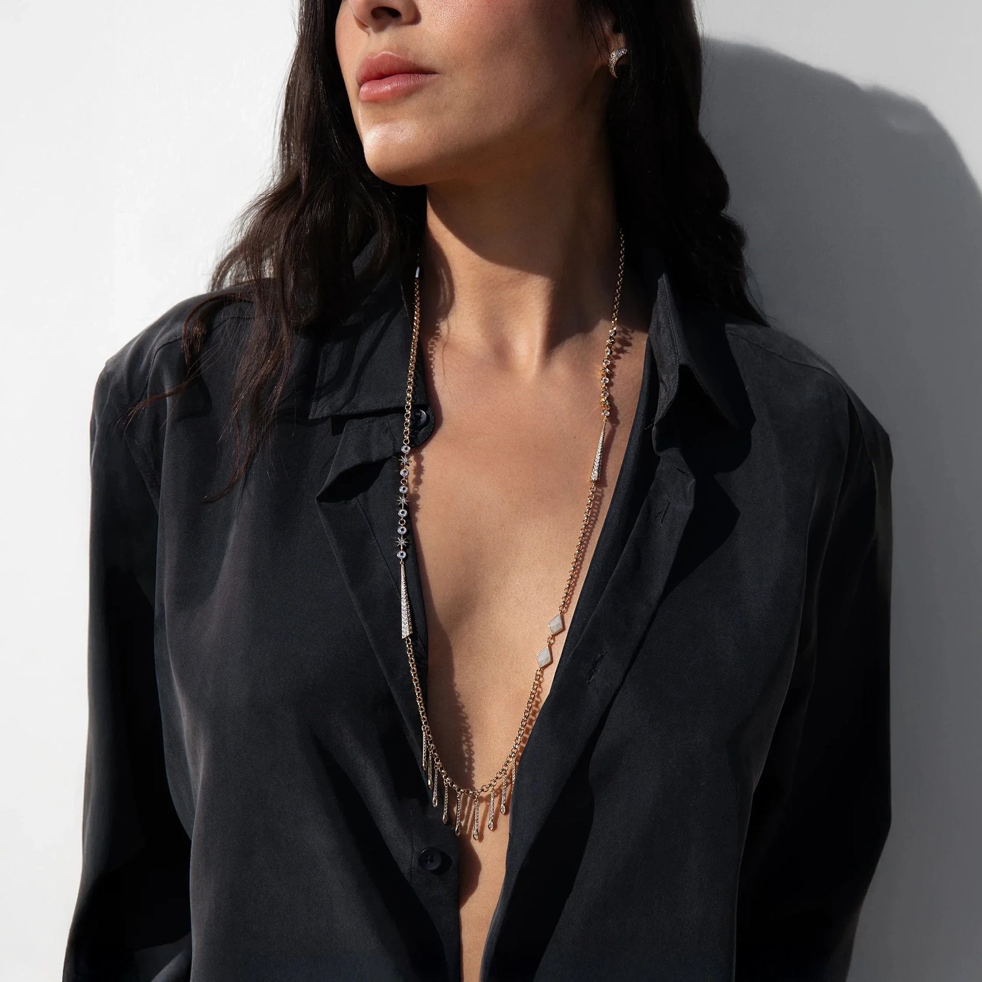 Long Boho Necklace | 14K Yellow Gold Vermeil