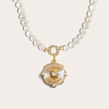 Prosperity Pearl Charm Necklace | 14K Yellow Gold Vermeil