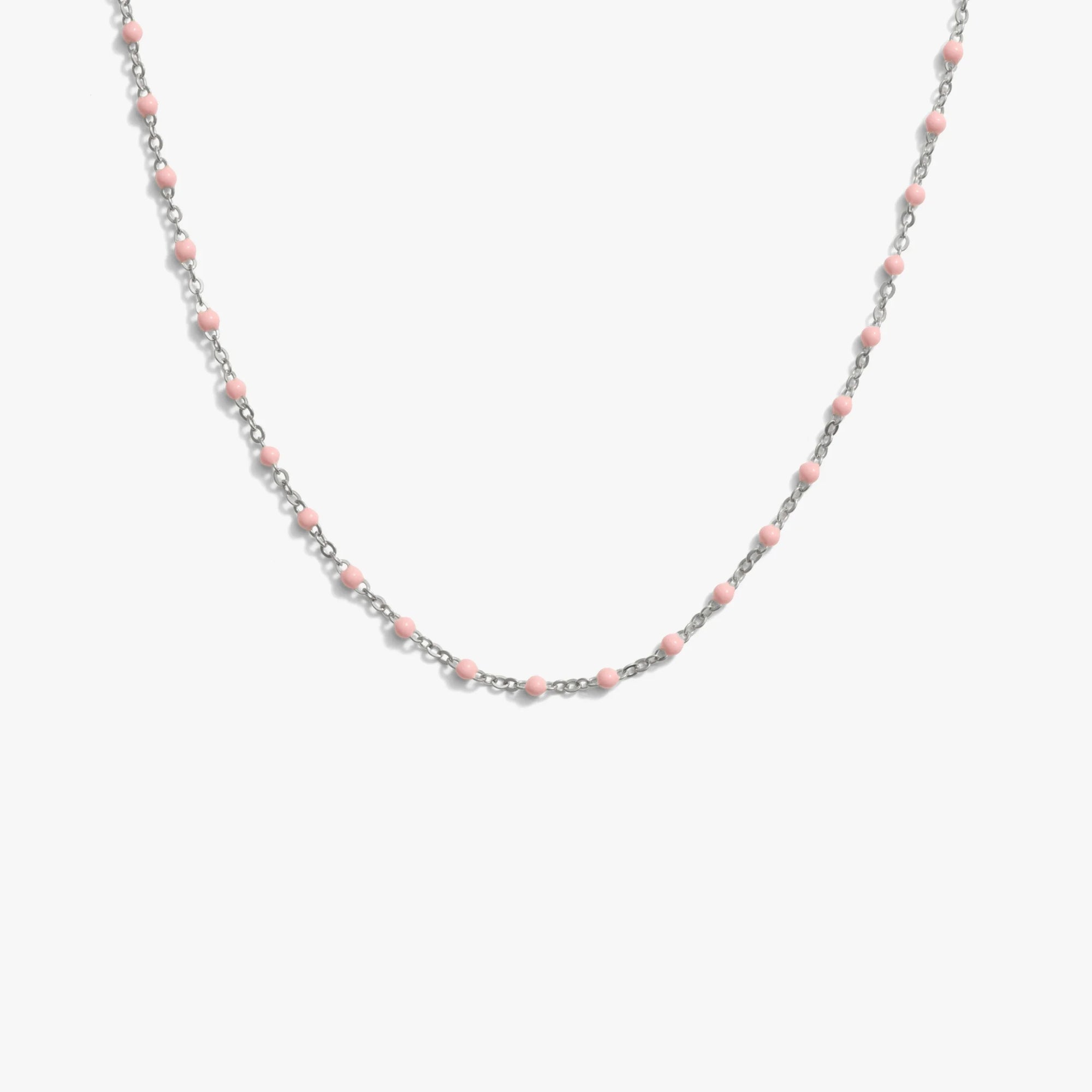 Awe Inspired Necklaces 925 Sterling Silver / Blush / 18"-22" Pop Of Color Necklace