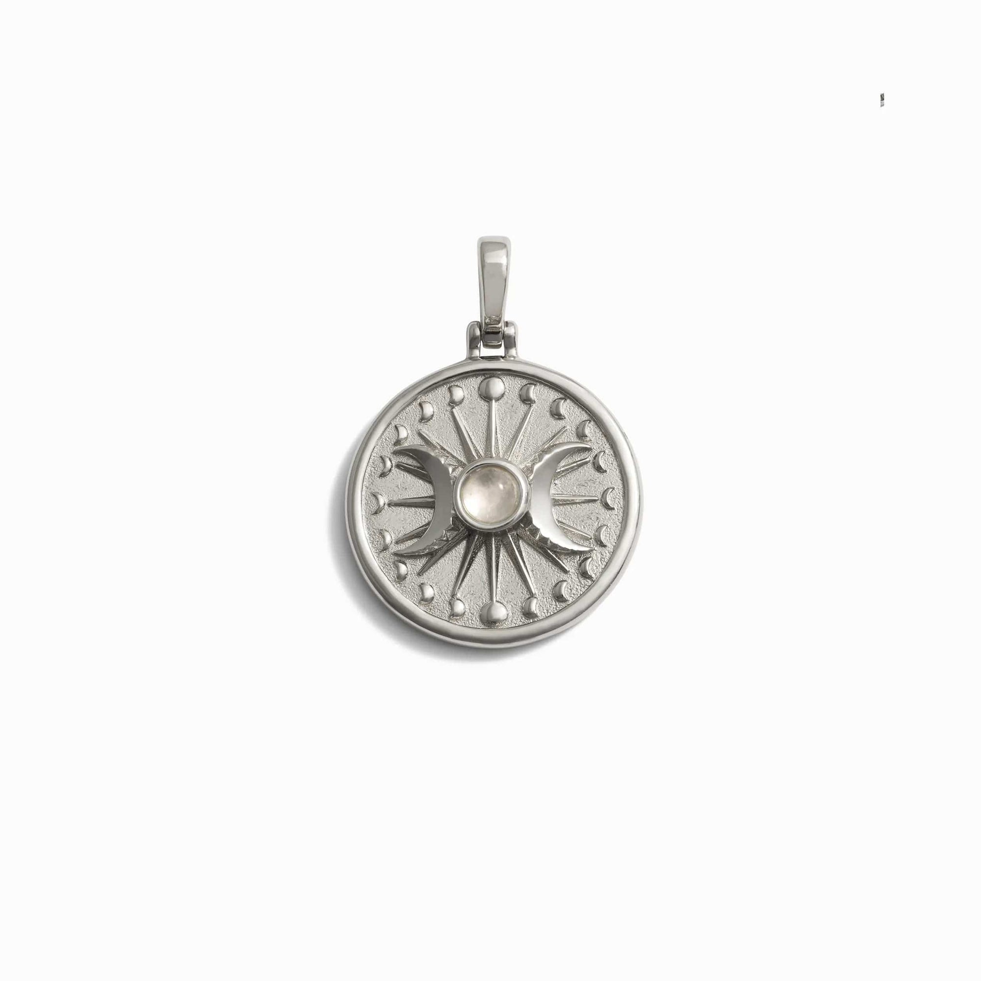 Alanis Triple Moon Necklace | Sterling Silver