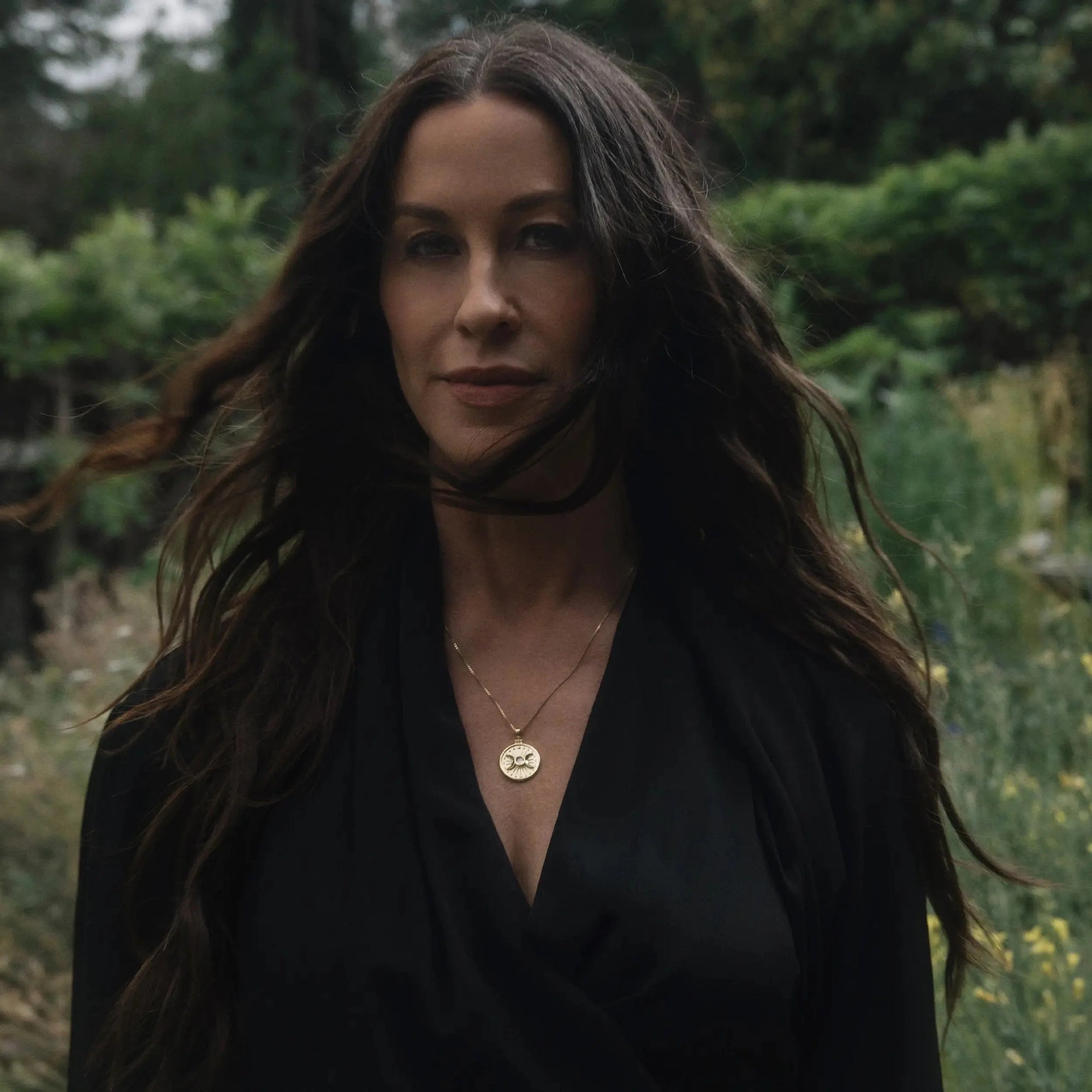 Alanis Triple Moon Necklace | 14K Yellow Gold Vermeil