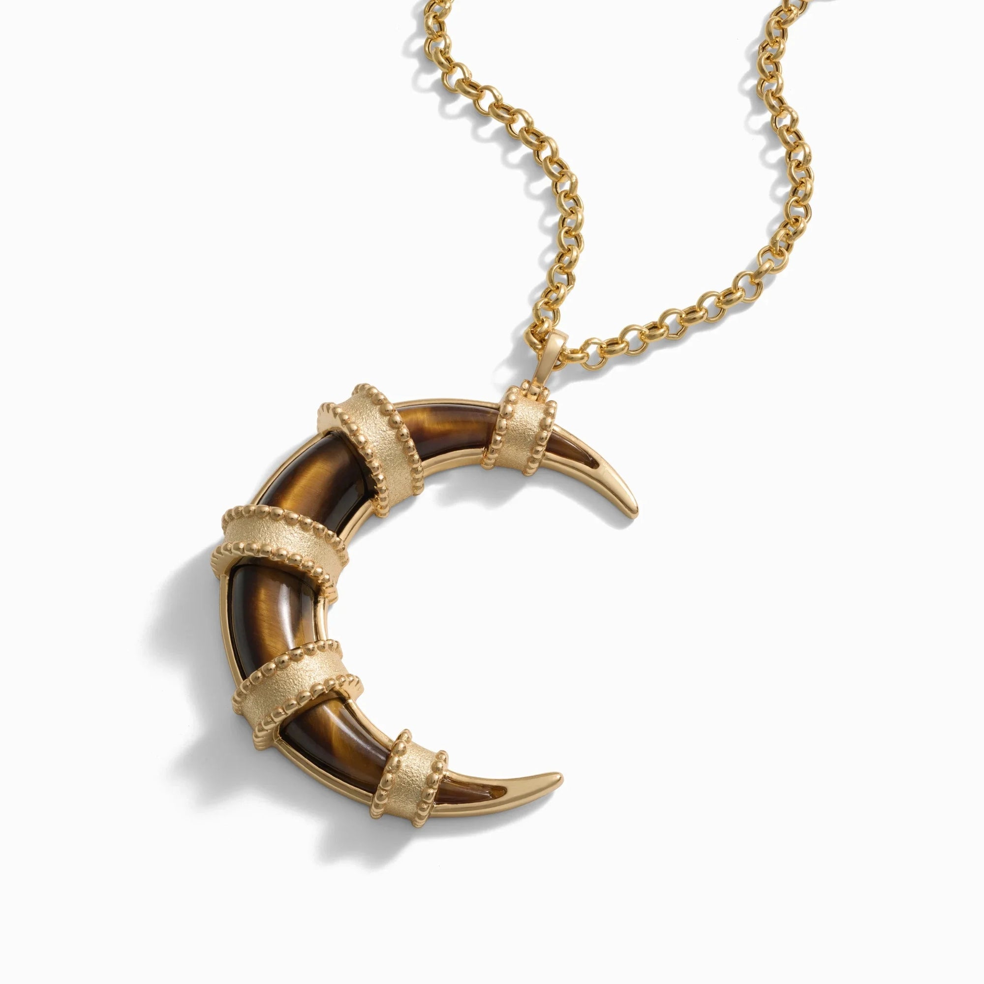 Boho Moon Necklace | 14K Yellow Gold Vermeil