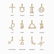 Gemstone Zodiac on Saturn Chain | 14K Yellow Gold Vermeil
