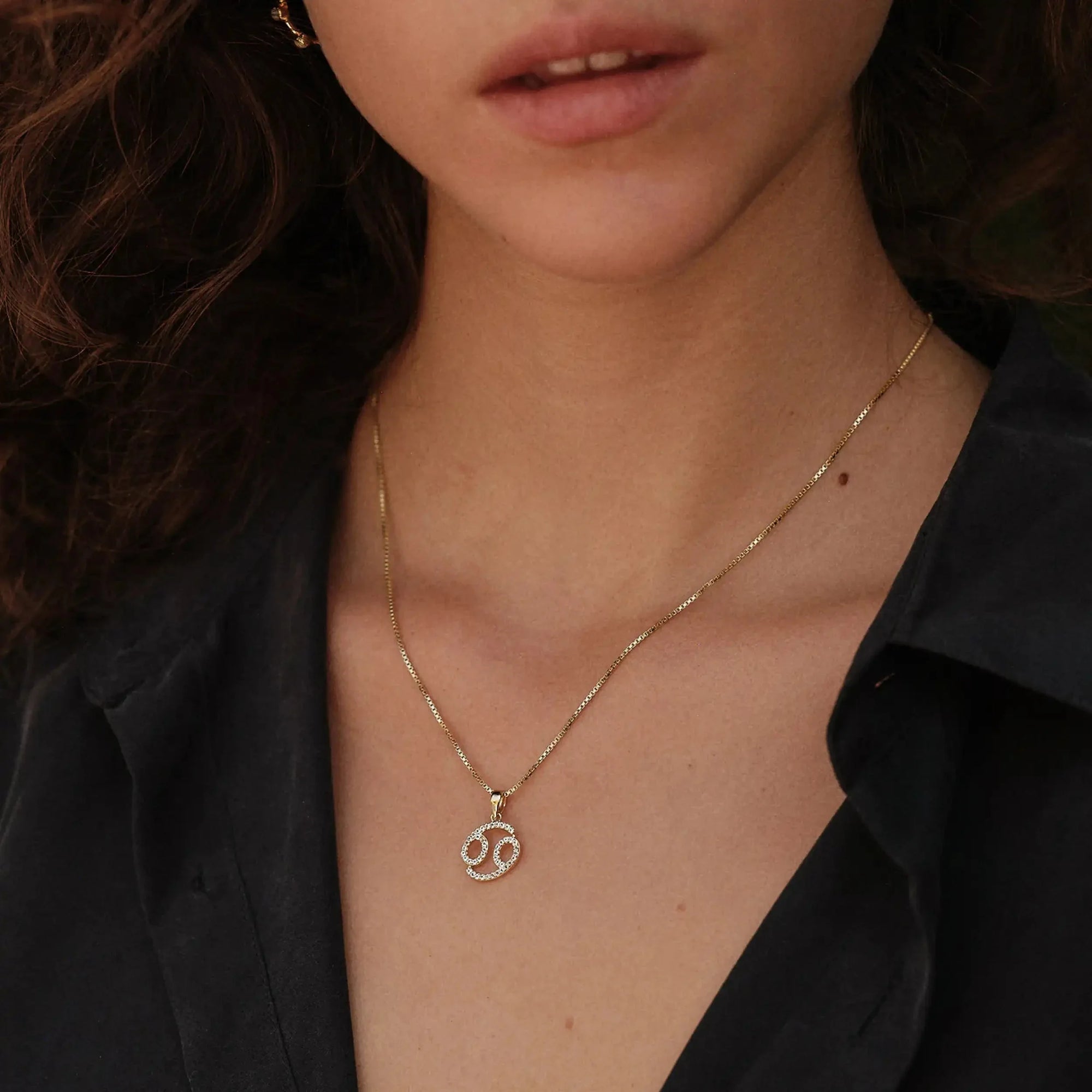 Gemstone Zodiac on Saturn Chain | Sterling Silver