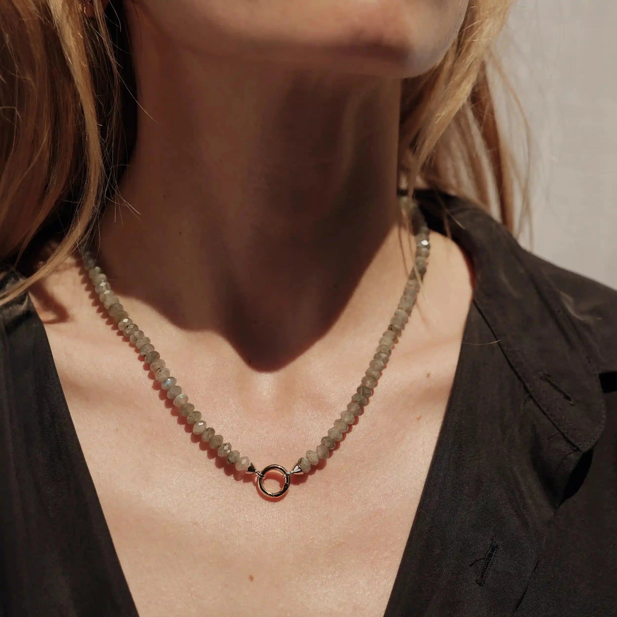 Labradorite Charm Collector Necklace | Sterling Silver