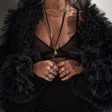 Awe Inspired Necklaces Long Triple Charm Collector Necklace