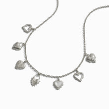 Mini Radiant Heart Charm Necklace | Sterling Silver