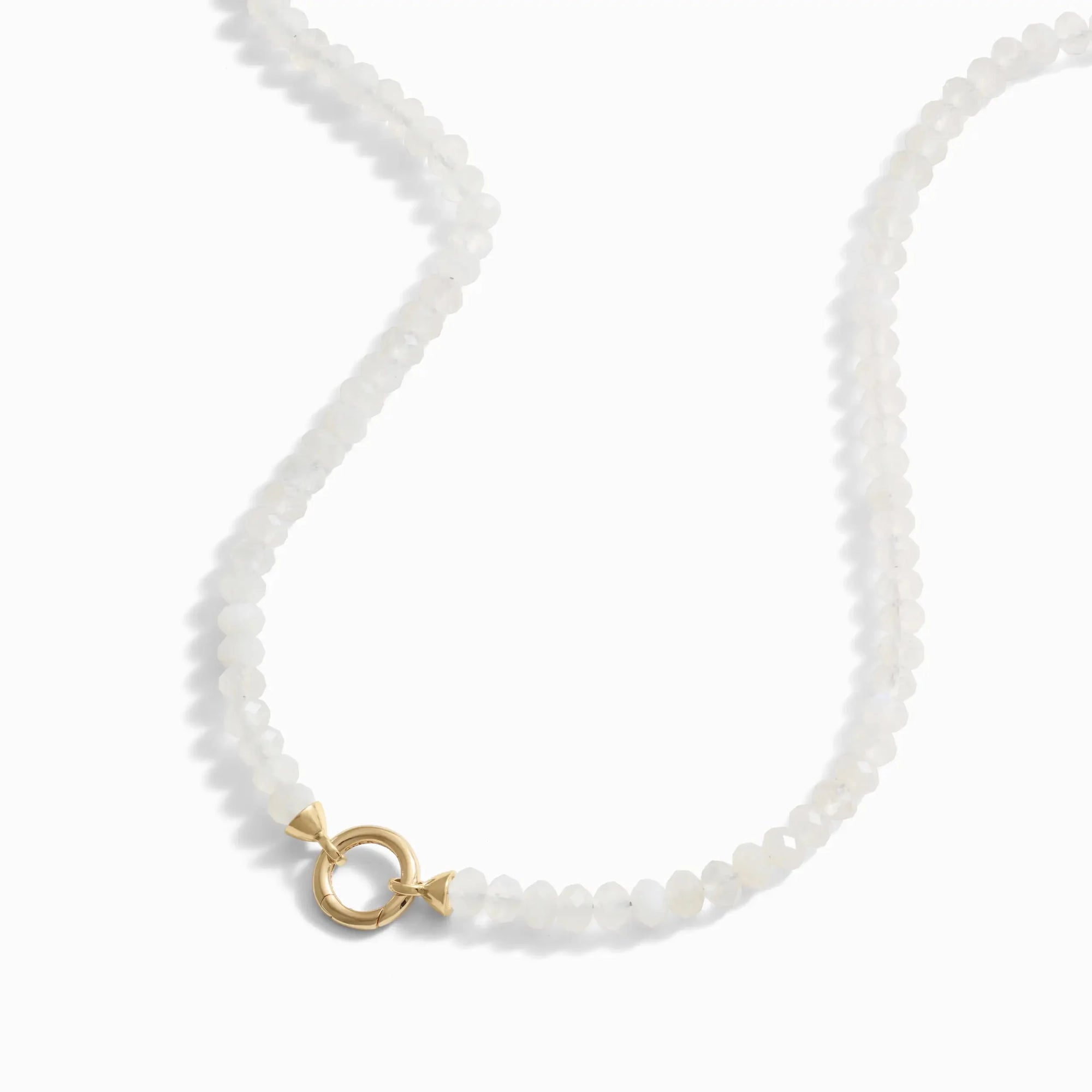 Gemstone Bead Charm Collector | 14K Yellow Gold Vermeil | Multi