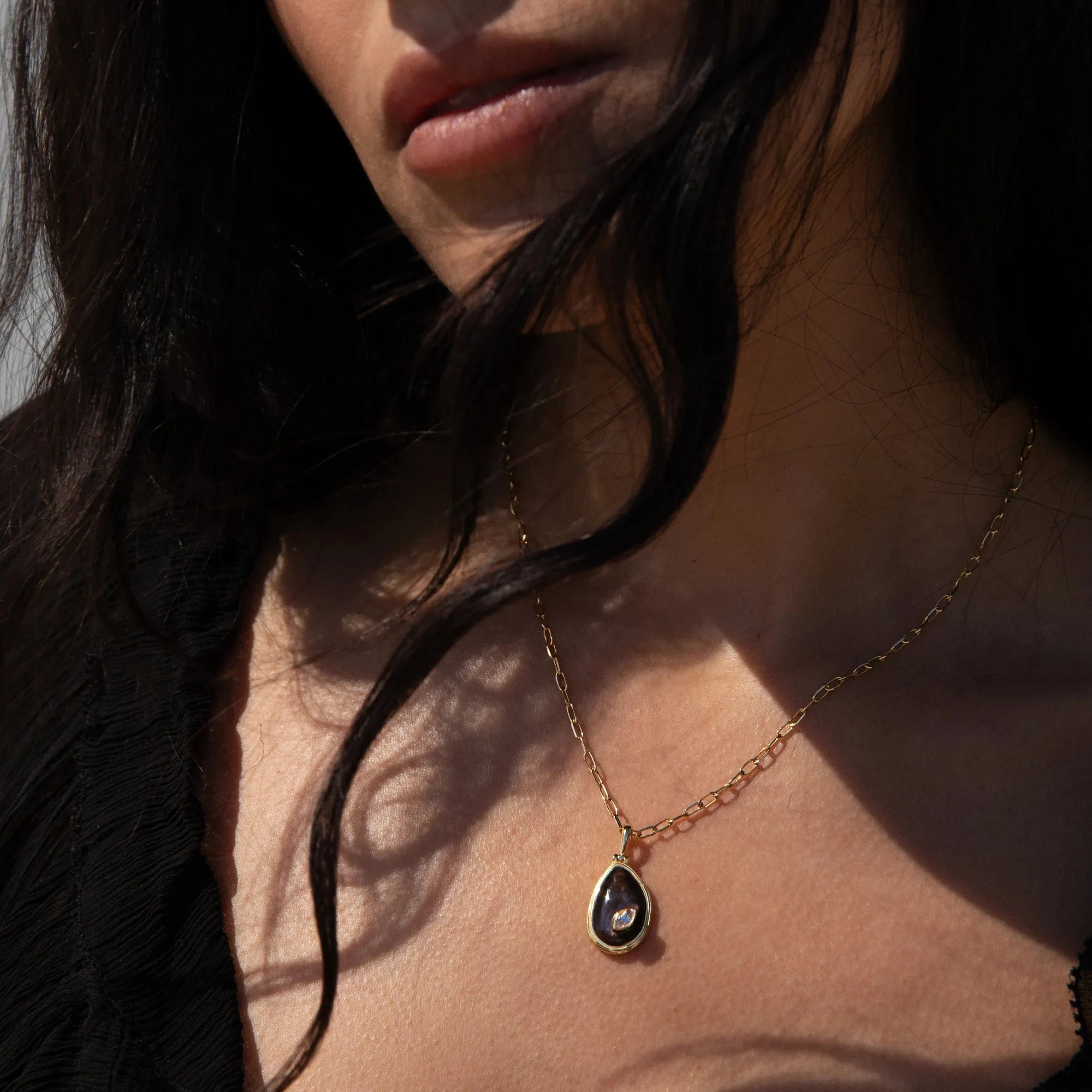 Awe Inspired Necklaces Organic Mother of Pearl Necklace