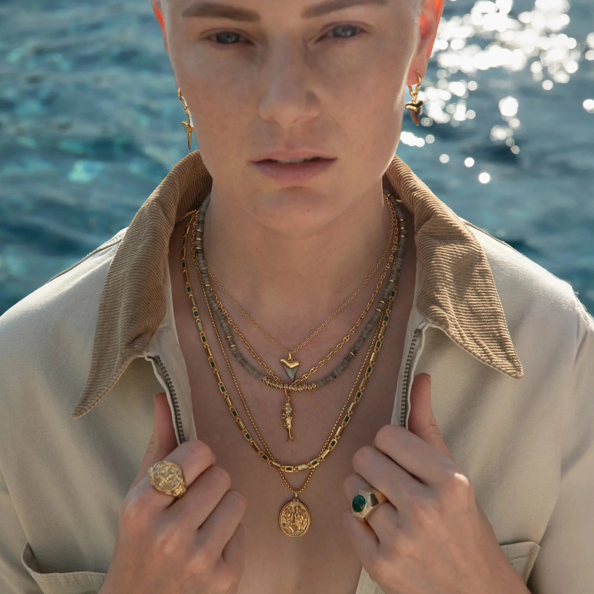 Awe Inspired  Necklaces Poseidon's Ocean Necklace