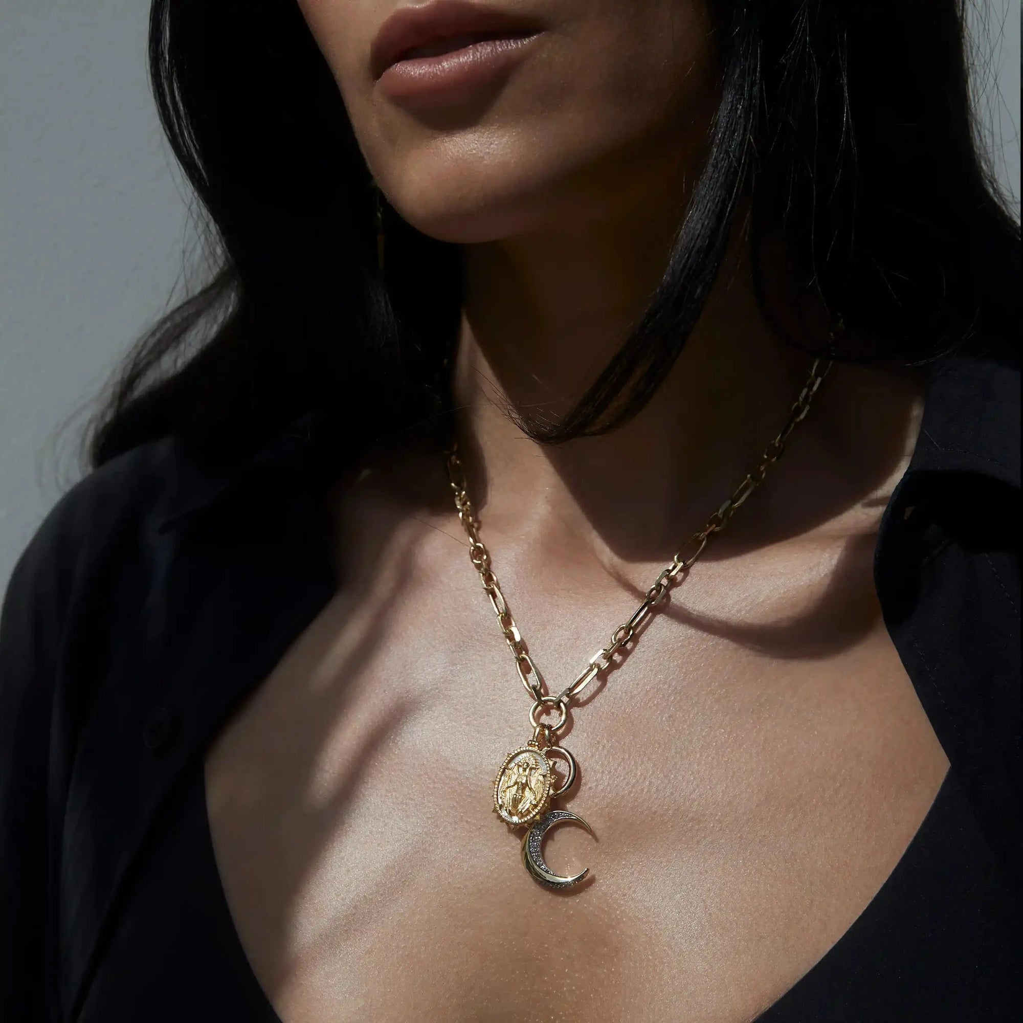 Shadow Worker Necklace Set | Sterling Silver