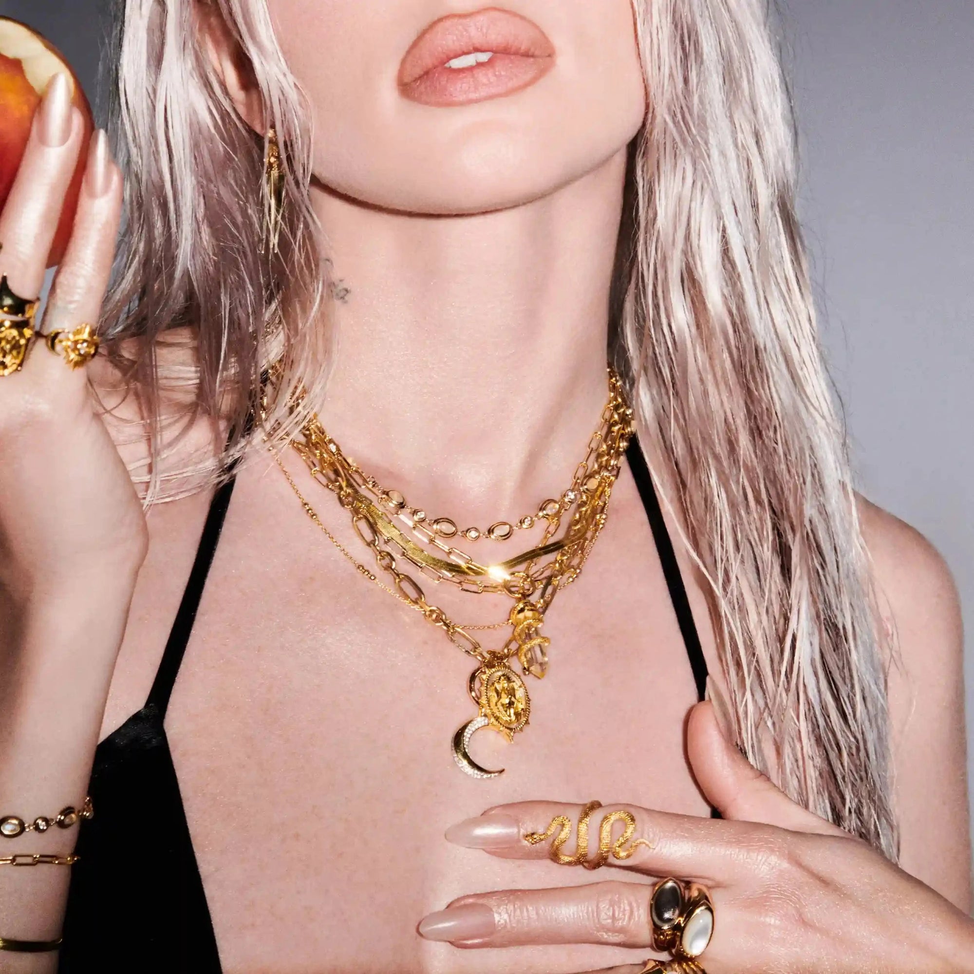 Shadow Worker Necklace Set | 14K Yellow Gold Vermeil
