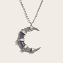 Boho Moon Necklace | Sterling Silver
