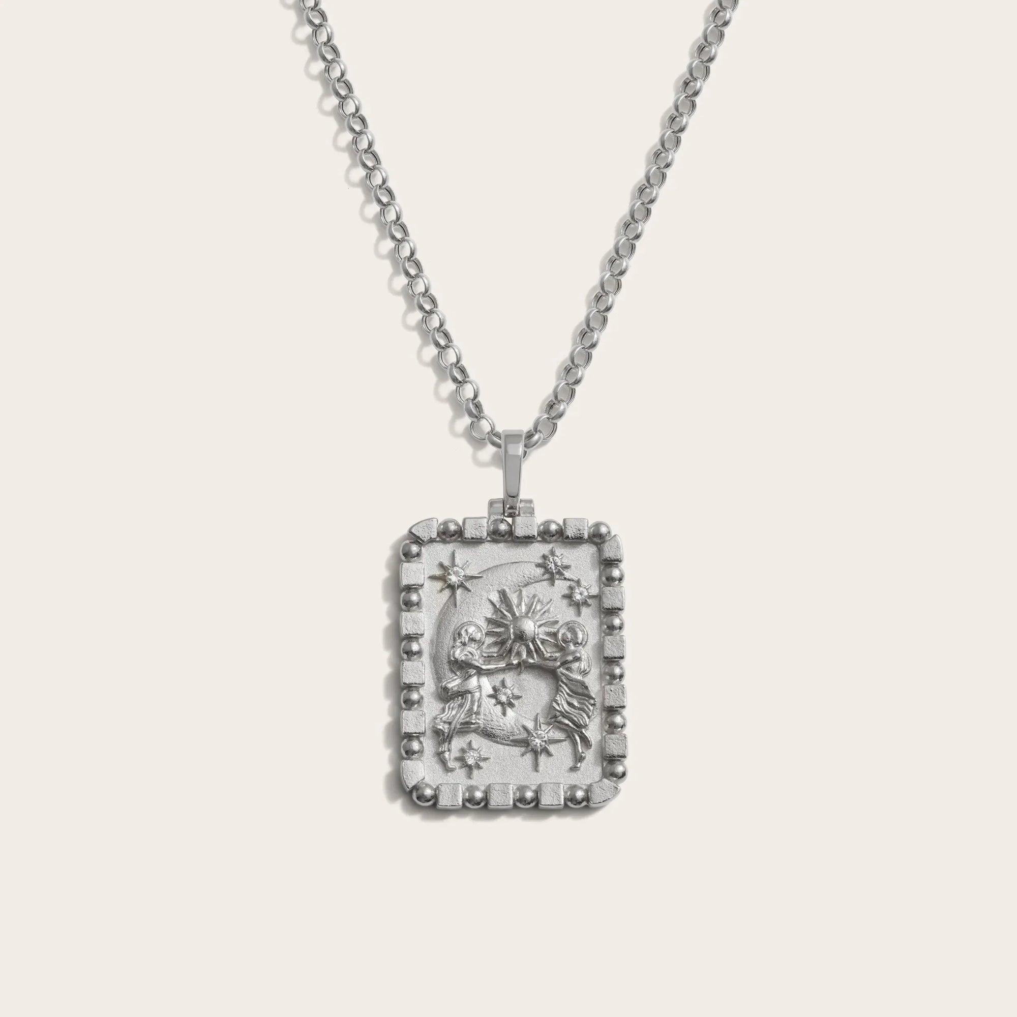 Celestial Duo Necklace | Sterling Silver
