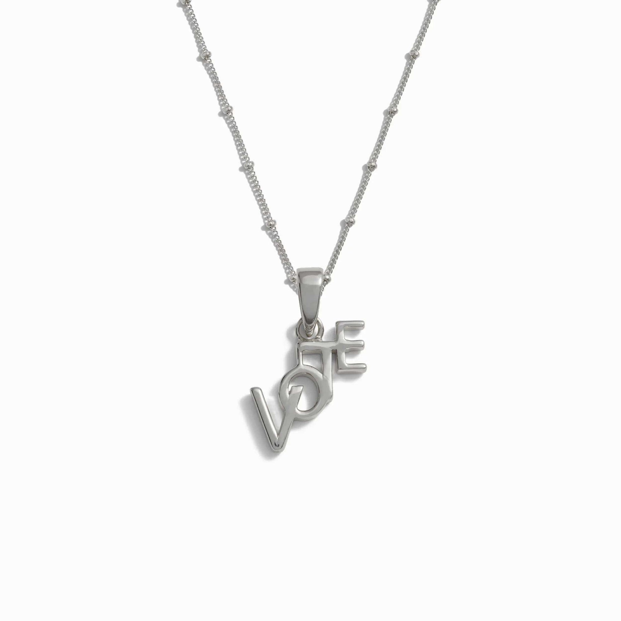 Vote Necklace | Sterling Silver