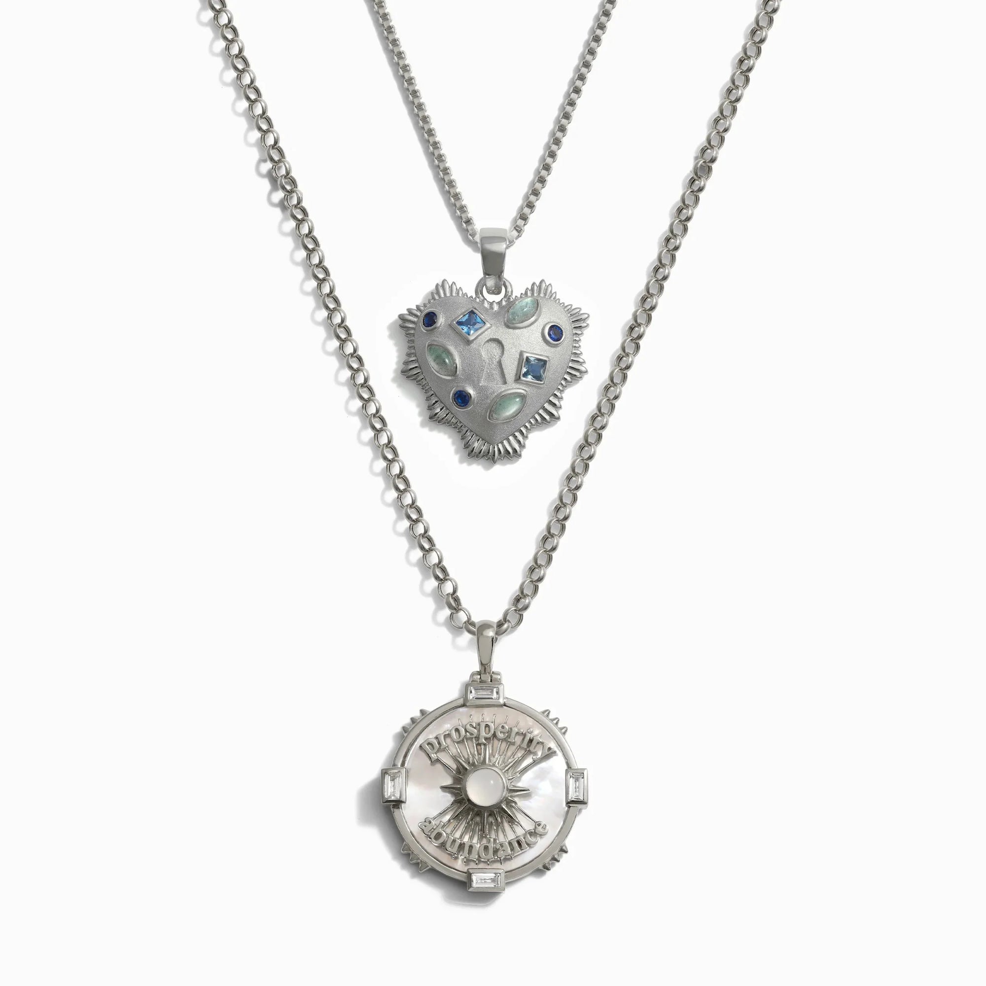 Abundant Love Necklace Set | Sterling Silver