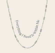 Affirmation Necklace | Sterling Silver