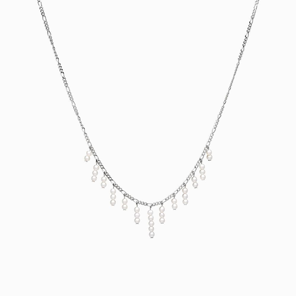 Awe Inspired Necklaces Sterling Silver Pearl Shaker Strand Necklace