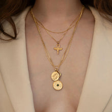 Awe Inspired Necklaces Zodiac Goddess Pendant + Mini Paperclip Chain