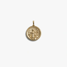 Awe Inspired Pendants 14K Yellow Gold Vermeil / Fortuna Goddess Coin Pendant