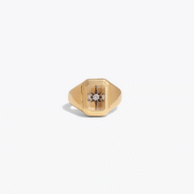 Awe Inspired Rings 14K Gold Vermeil / 6 Crystal Photo Locket Ring