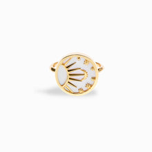 Awe Inspired  Rings Celestial Mother of Pearl Ring