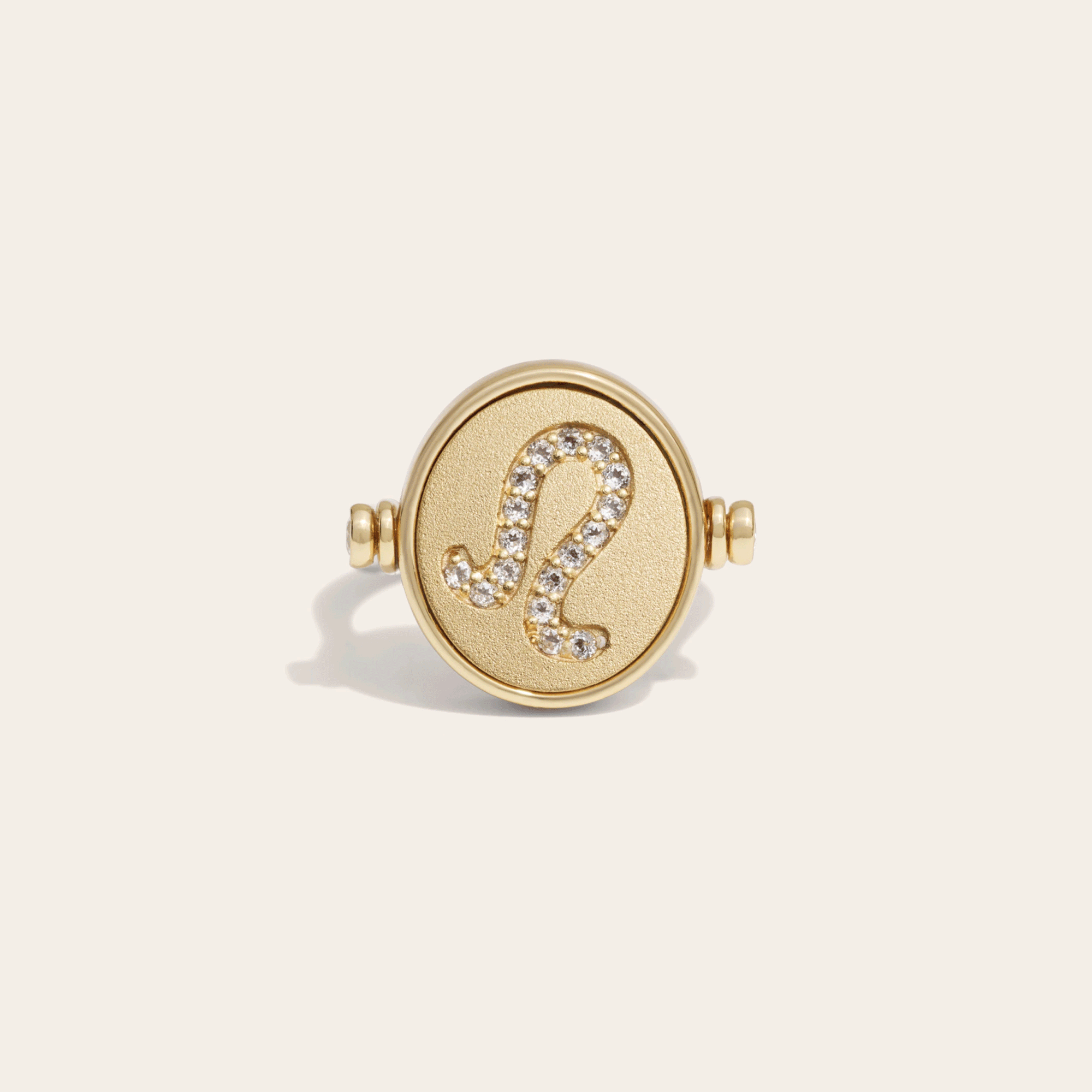 Leo & Fire Flip Ring | 14K Yellow Gold Vermeil