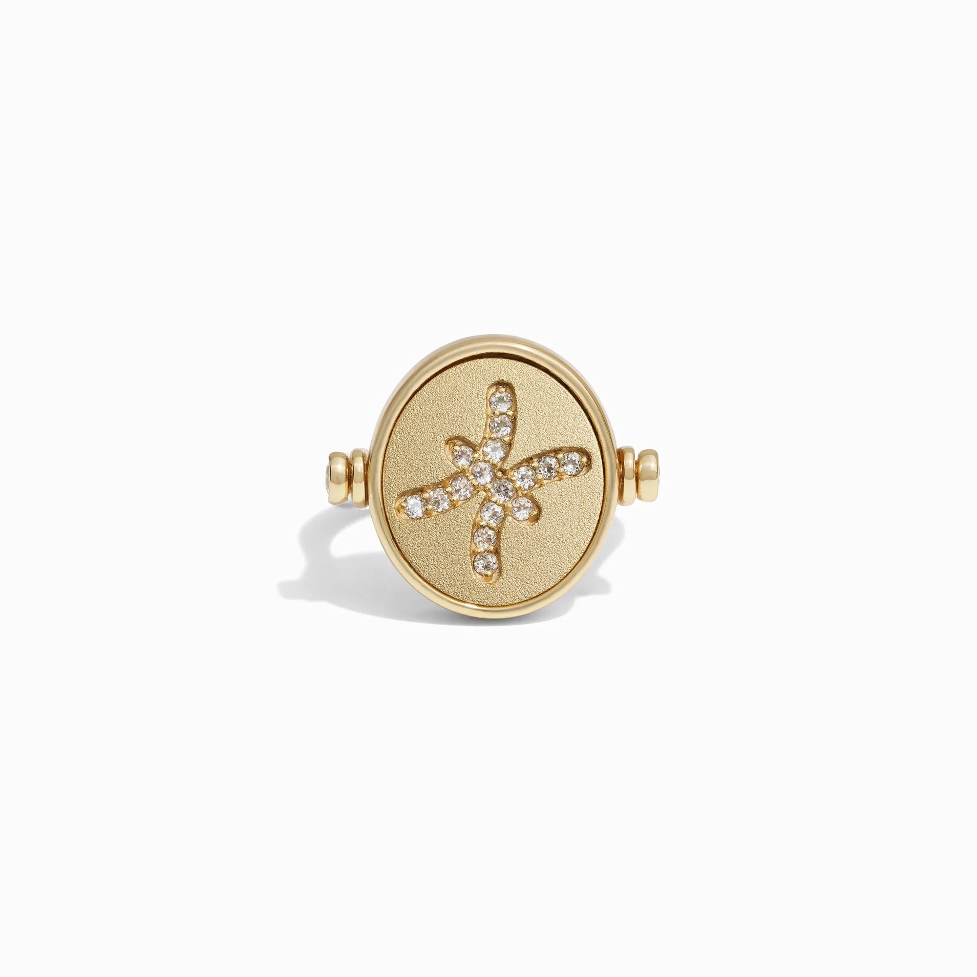 Pisces & Water Flip Ring | 14K Yellow Gold Vermeil