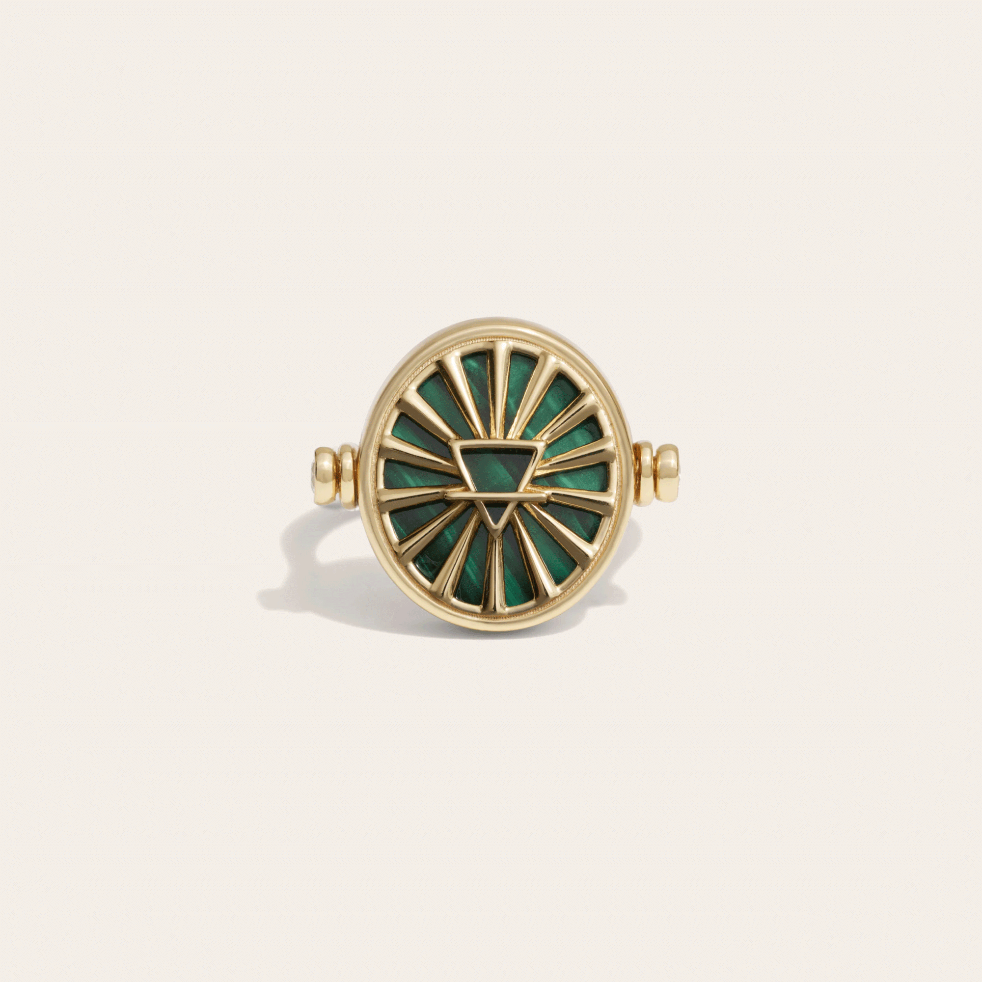 Taurus & Earth Flip Ring | 14K Yellow Gold Vermeil