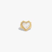 Awe Inspired  Rings Mother of Pearl Radiant Heart Ring
