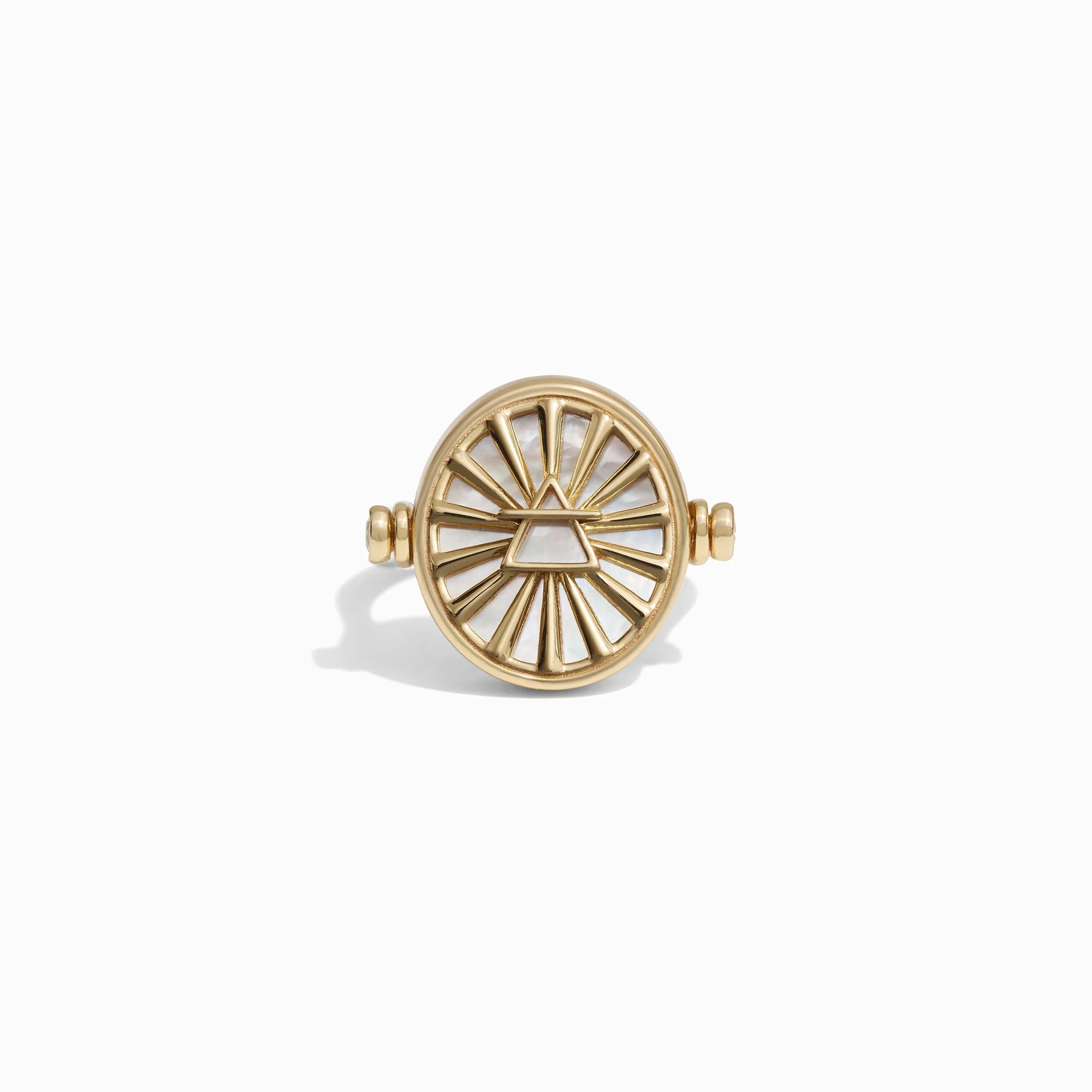 Gemini & Air Flip Ring | 14K Yellow Gold Vermeil