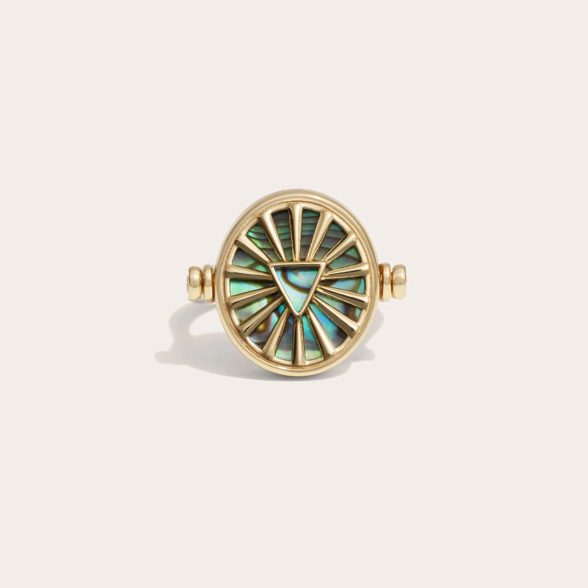 Cancer & Water Flip Ring | 14K Yellow Gold Vermeil