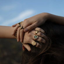 Pisces & Water Flip Ring | 14K Yellow Gold Vermeil