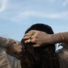 Taurus & Earth Flip Ring | 14K Yellow Gold Vermeil