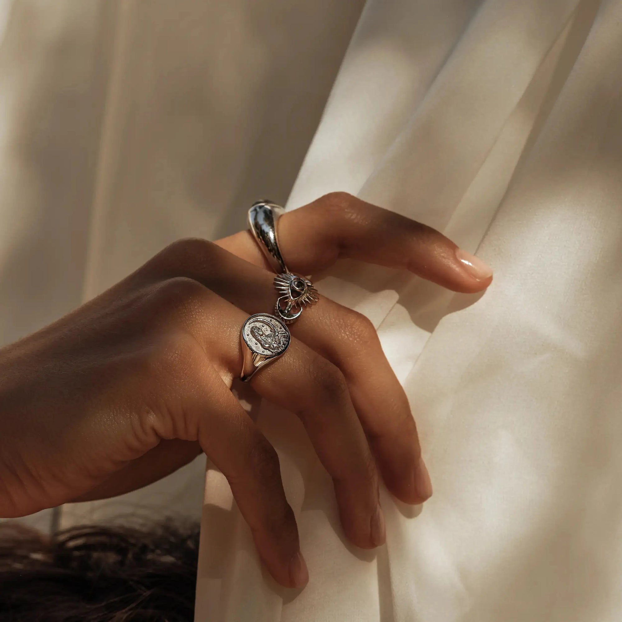 Celestial Evil Eye Ring | Sterling Silver