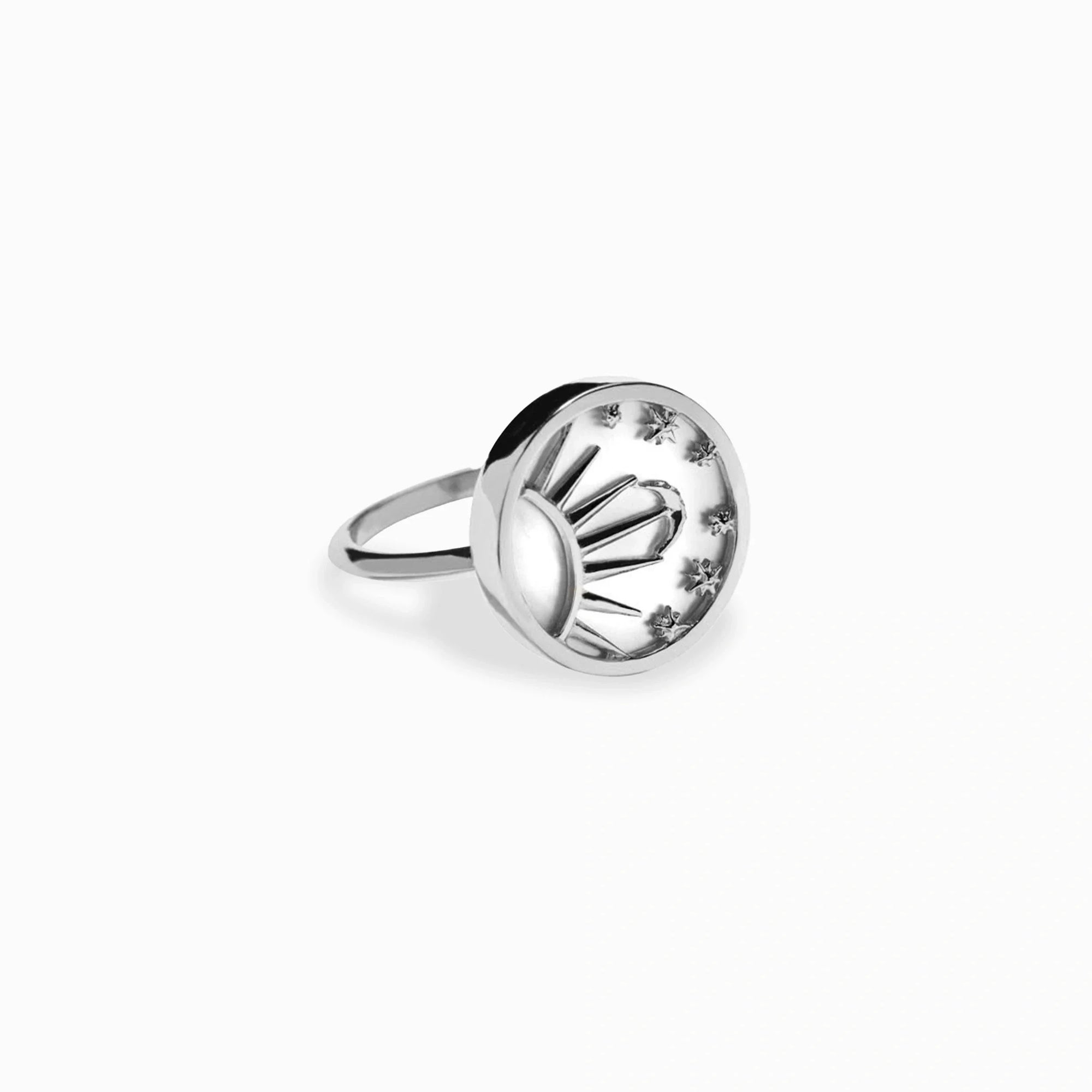 Awe Inspired  Rings Celestial Mother of Pearl Ring
