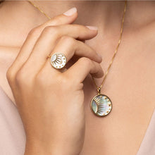 Celestial Mother of Pearl Ring | 14K Yellow Gold Vermeil