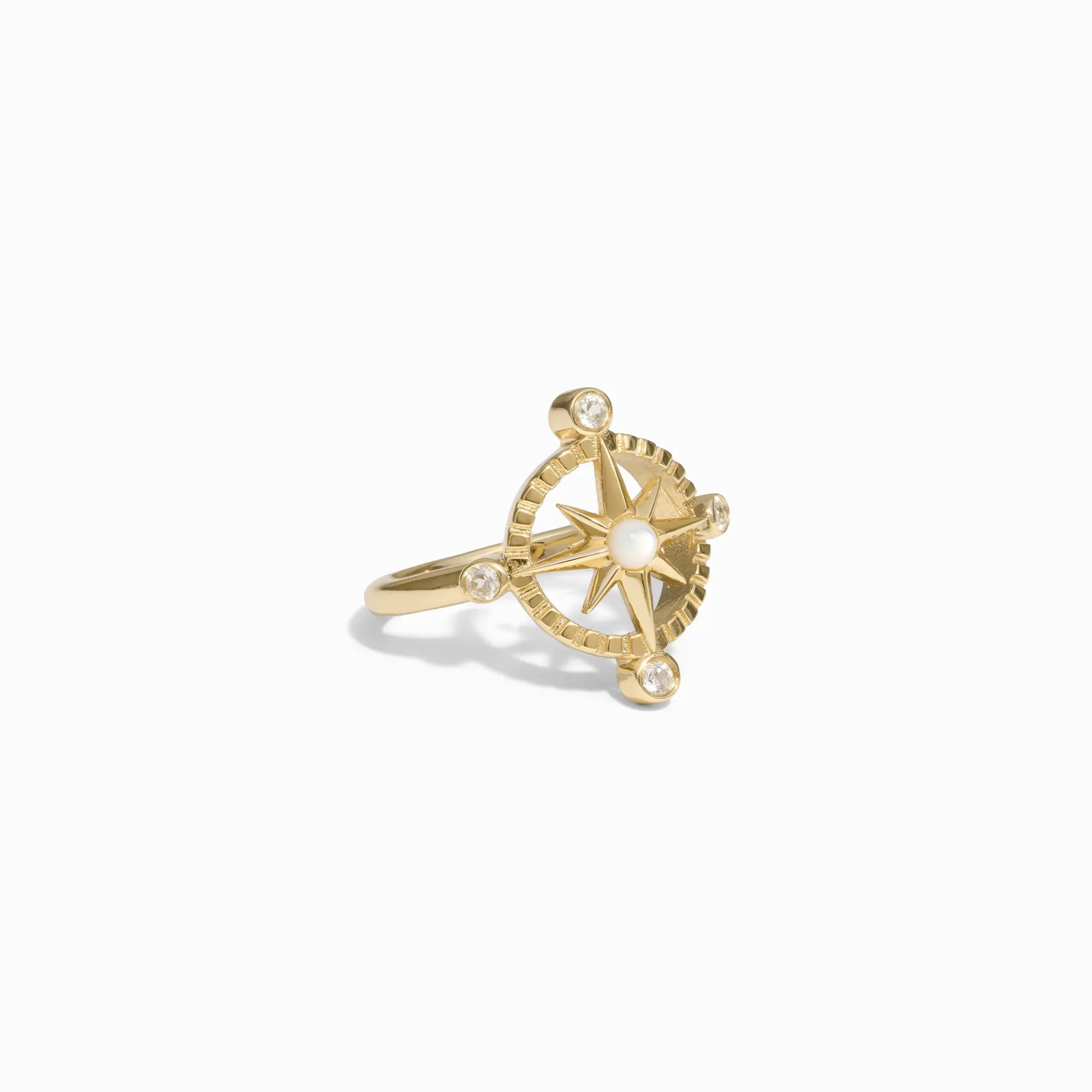 Compass Rose Ring | 14K Yellow Gold Vermeil