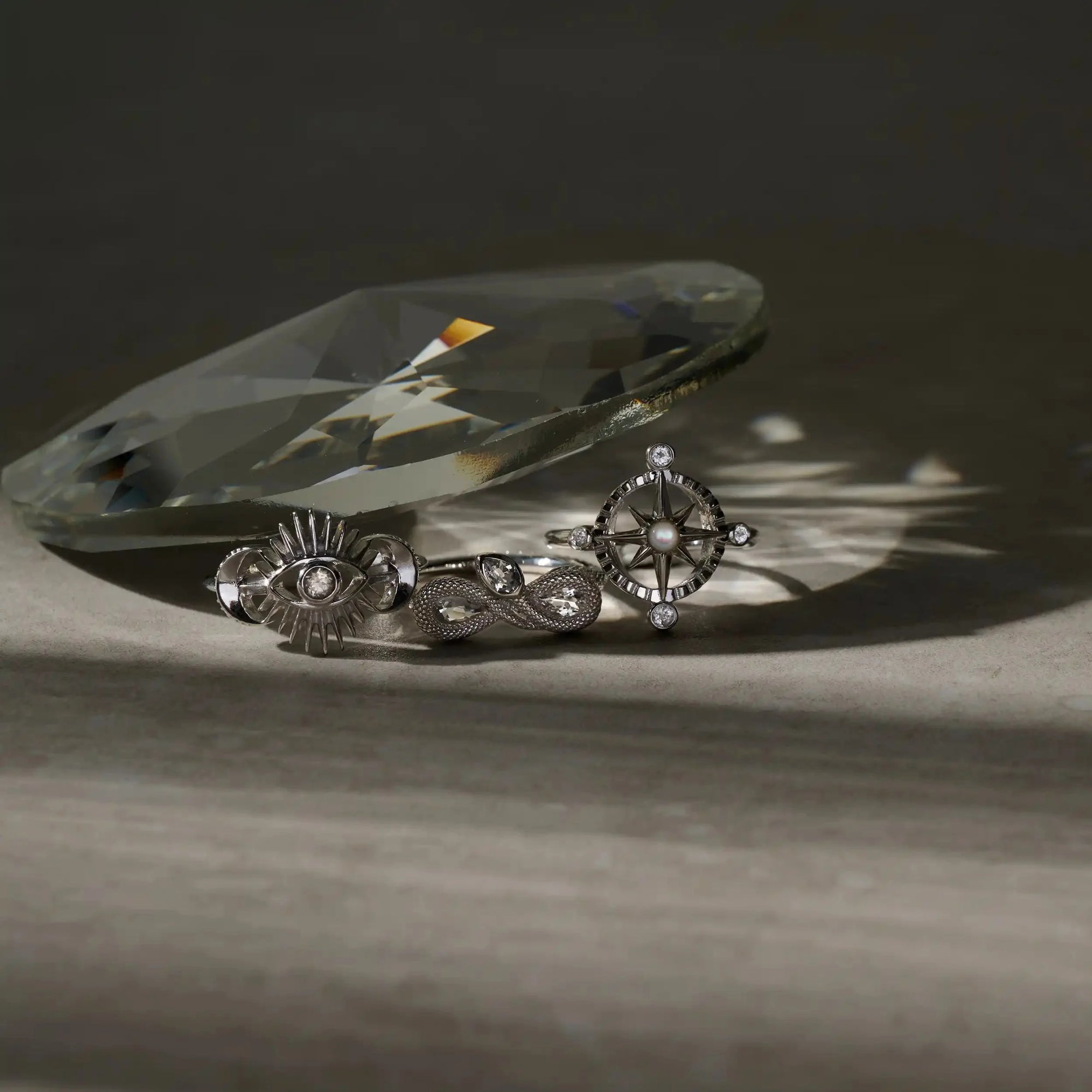 Compass Rose Ring | Sterling Silver