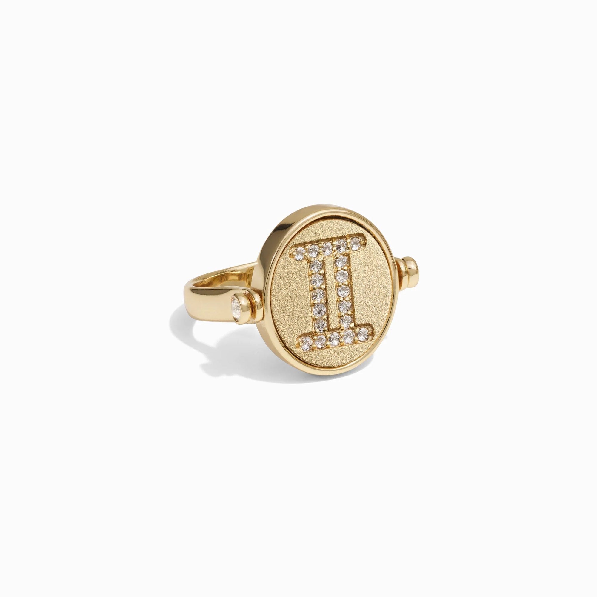 Gemini & Air Flip Ring | 14K Yellow Gold Vermeil