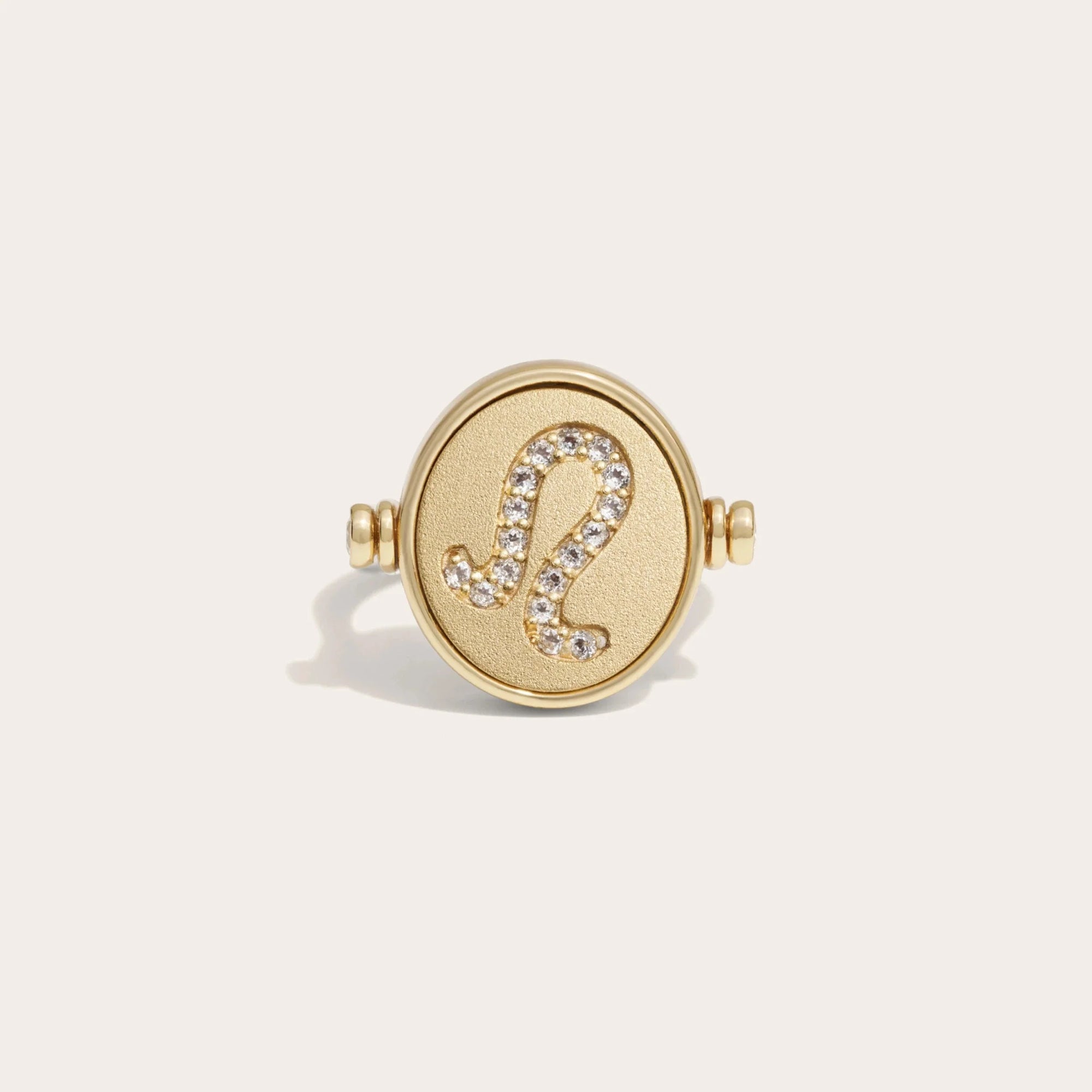 Leo & Fire Flip Ring | 14K Yellow Gold Vermeil