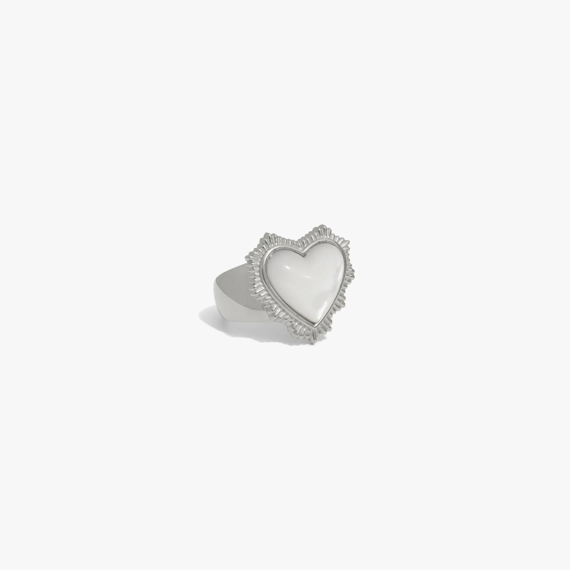 Awe Inspired  Rings Mother of Pearl Radiant Heart Ring
