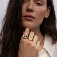 Scorpio & Water Flip Ring | 14K Yellow Gold Vermeil