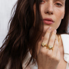 Awe Inspired Rings Puffed Spike Heart Ring