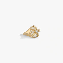 Awe Inspired Rings Starfish Moonstone Ring
