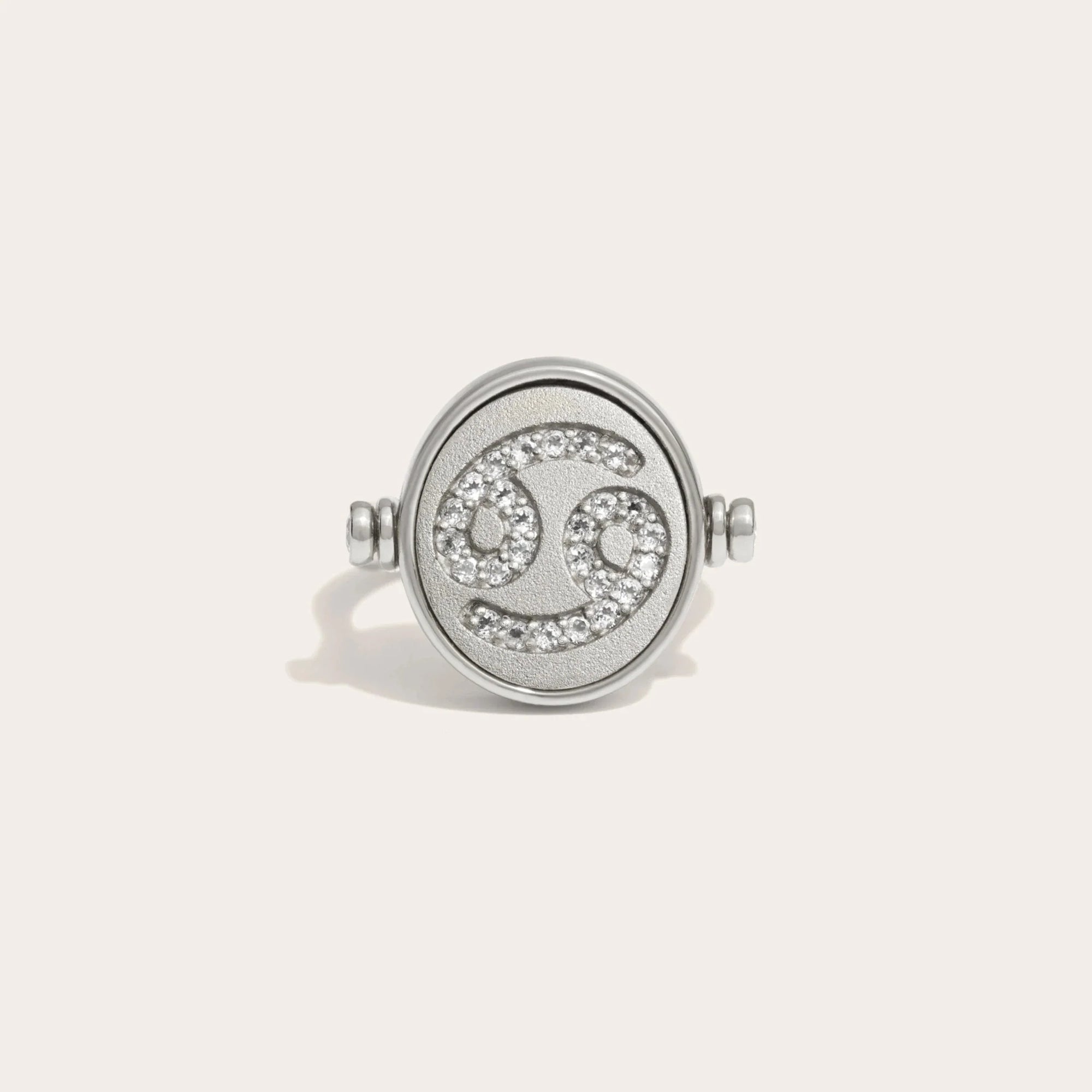 Cancer & Water Flip Ring | Sterling Silver