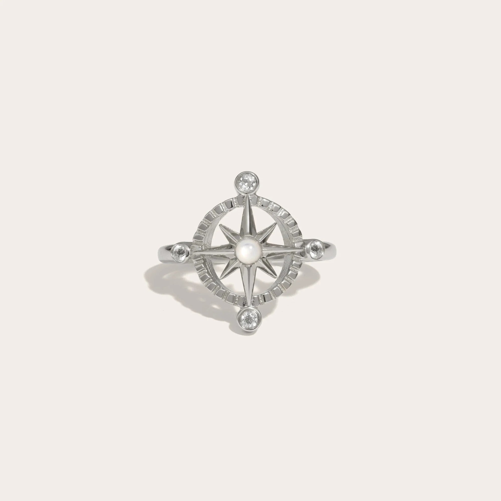 Compass Rose Ring | Sterling Silver