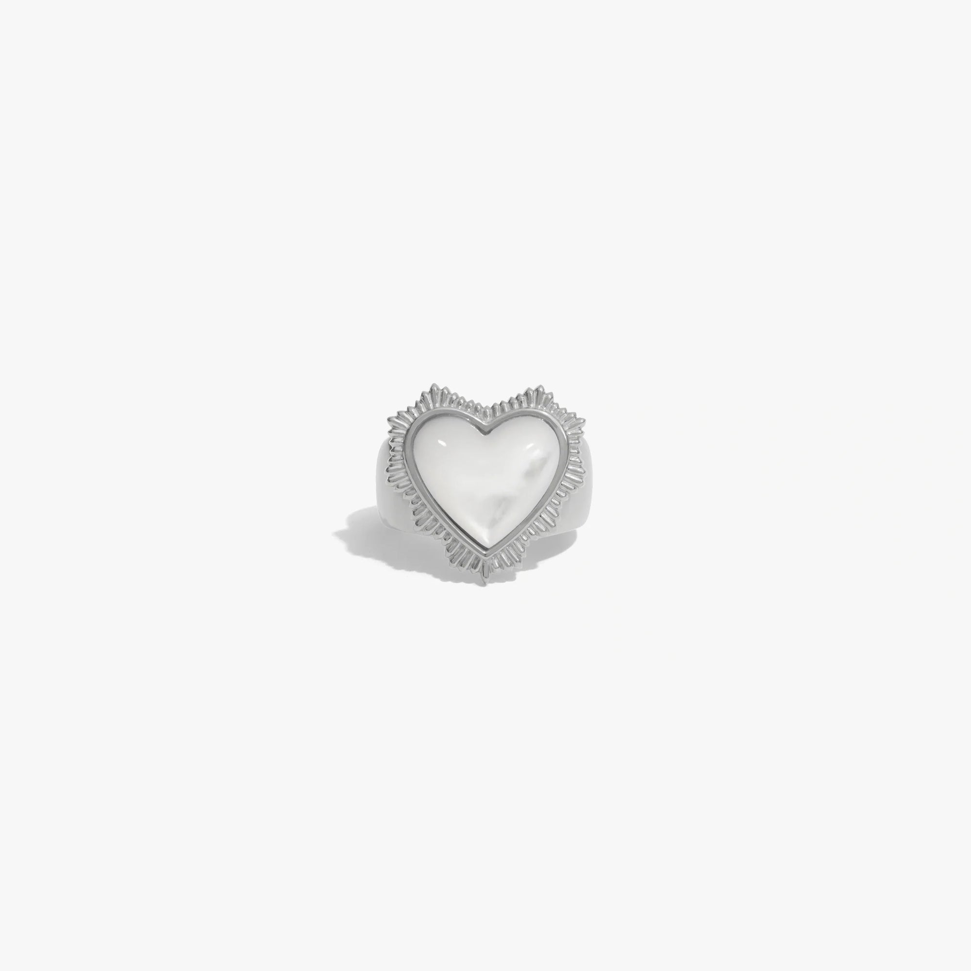 Awe Inspired  Rings Mother of Pearl Radiant Heart Ring